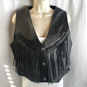 Leather vest size medium